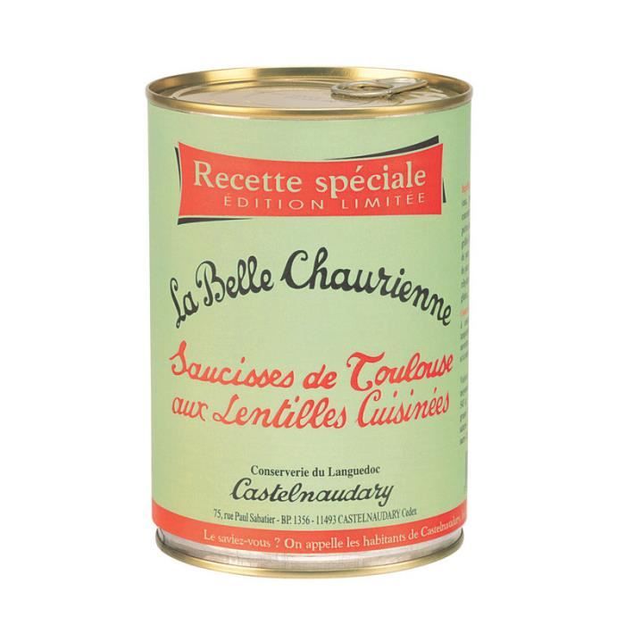  La Belle Chaurienne Toulouse Lentil Sausage Boc 750g 